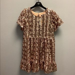 Maeve by Anthropologie “ Pink Sequin Aline” Dress NWT